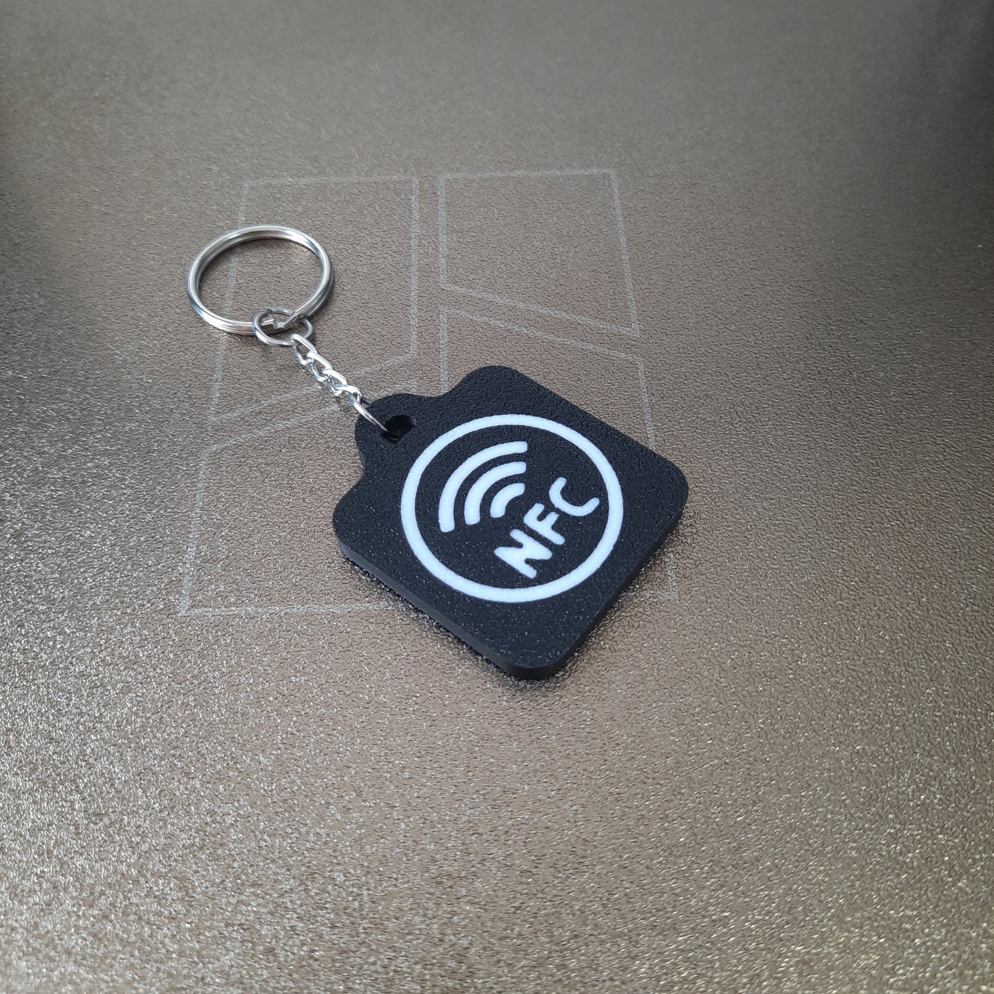 Back of TIKTOK NFC keychain