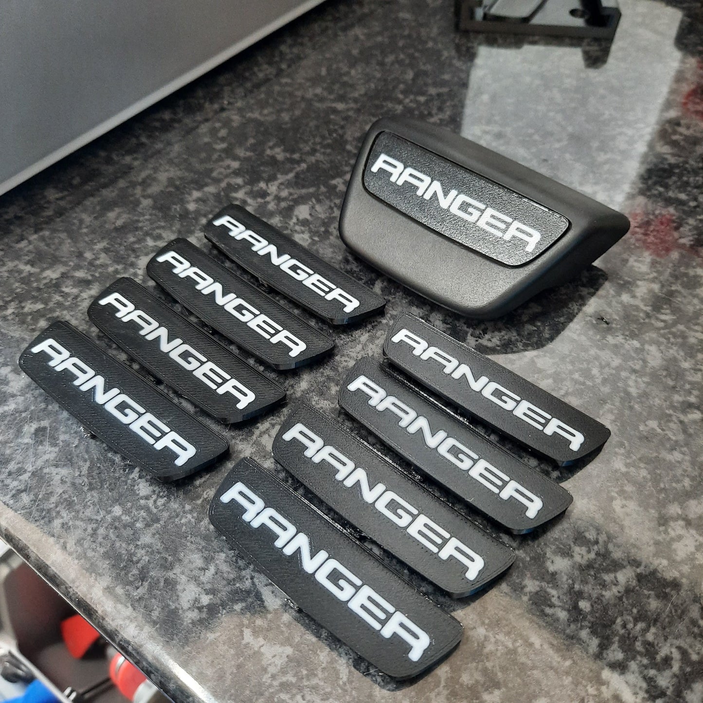 Side angle of End caps for Ford ranger