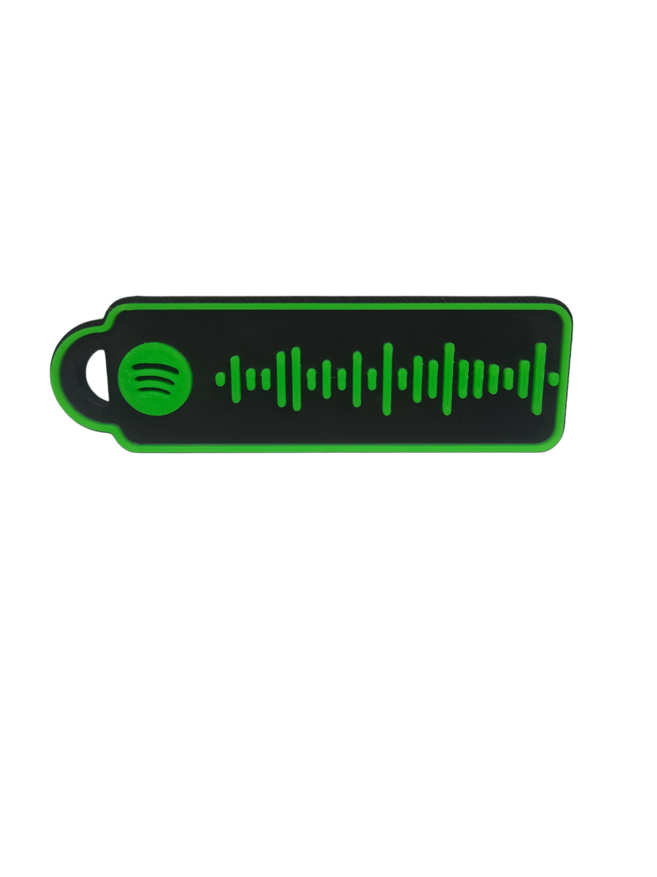 Custom Spotify Code Keychain - 3D Printed