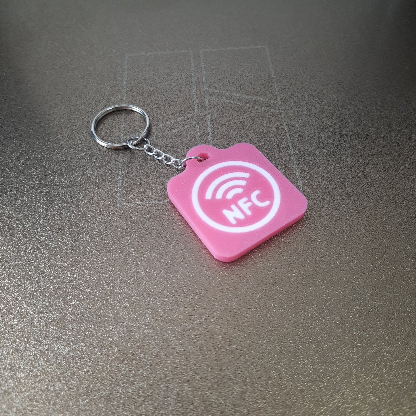 Back of Instagram NFC Keychain