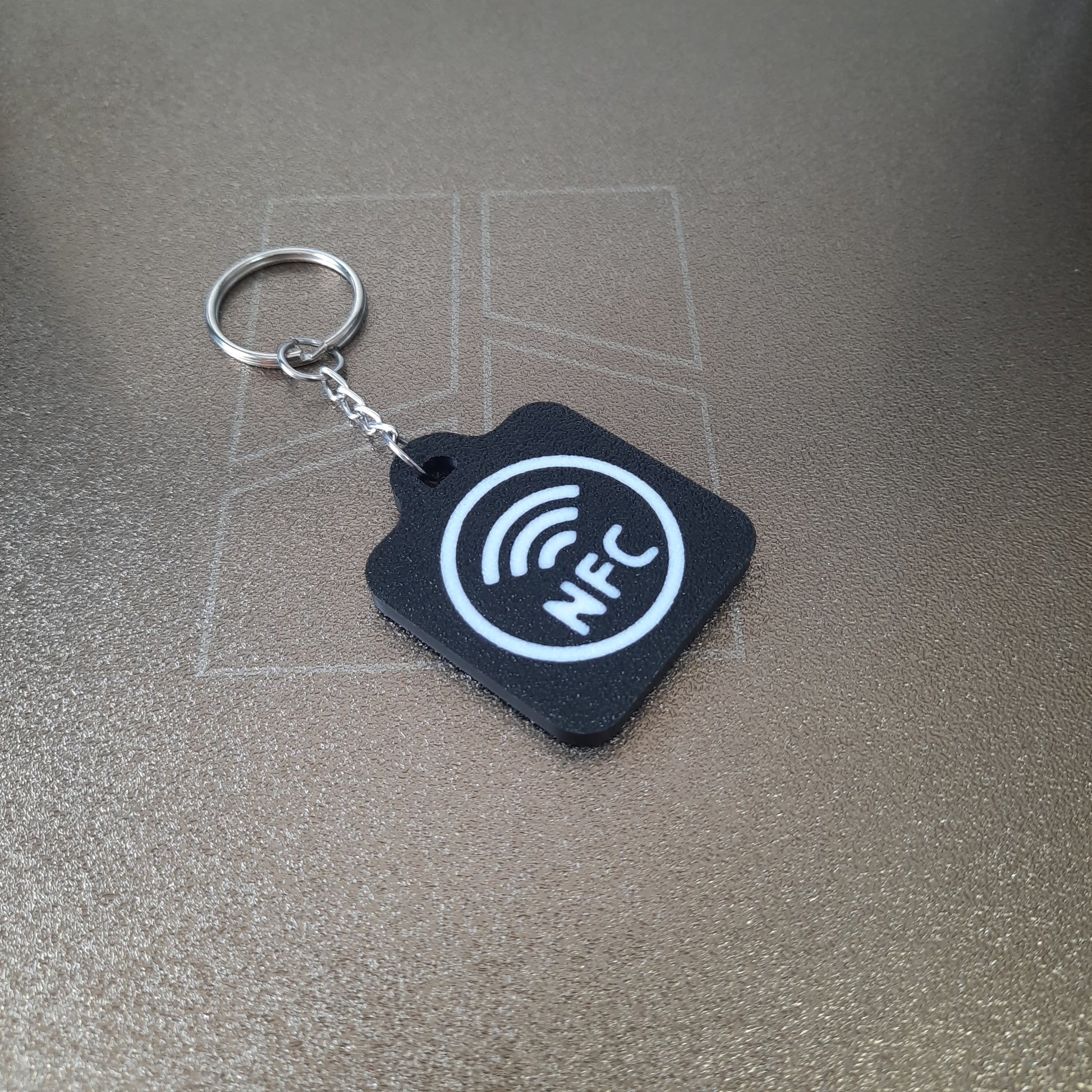Back of TIKTOK NFC keychain