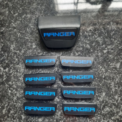 Set of 8 End caps with blue Ranger Logo on it