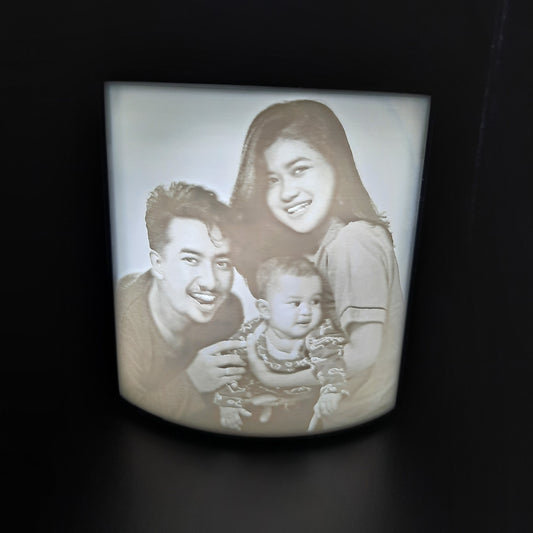 Custom 3D Printed Lithophane With LED Box