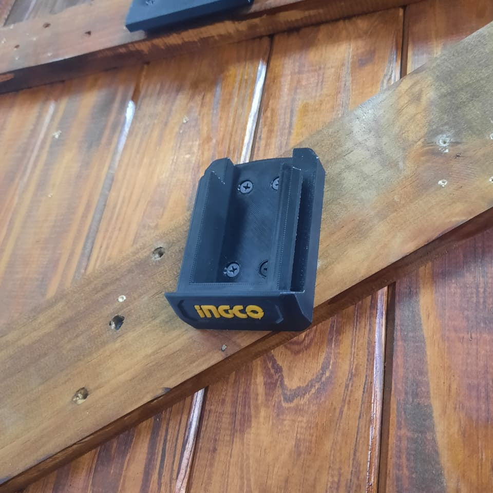 INGCO 42V Power tool mount on a door without a power tool equipped