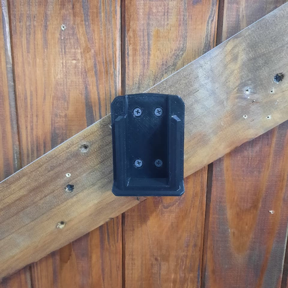 INGCO 42V Power tool mount on a door from the front without a power tool mounted on it