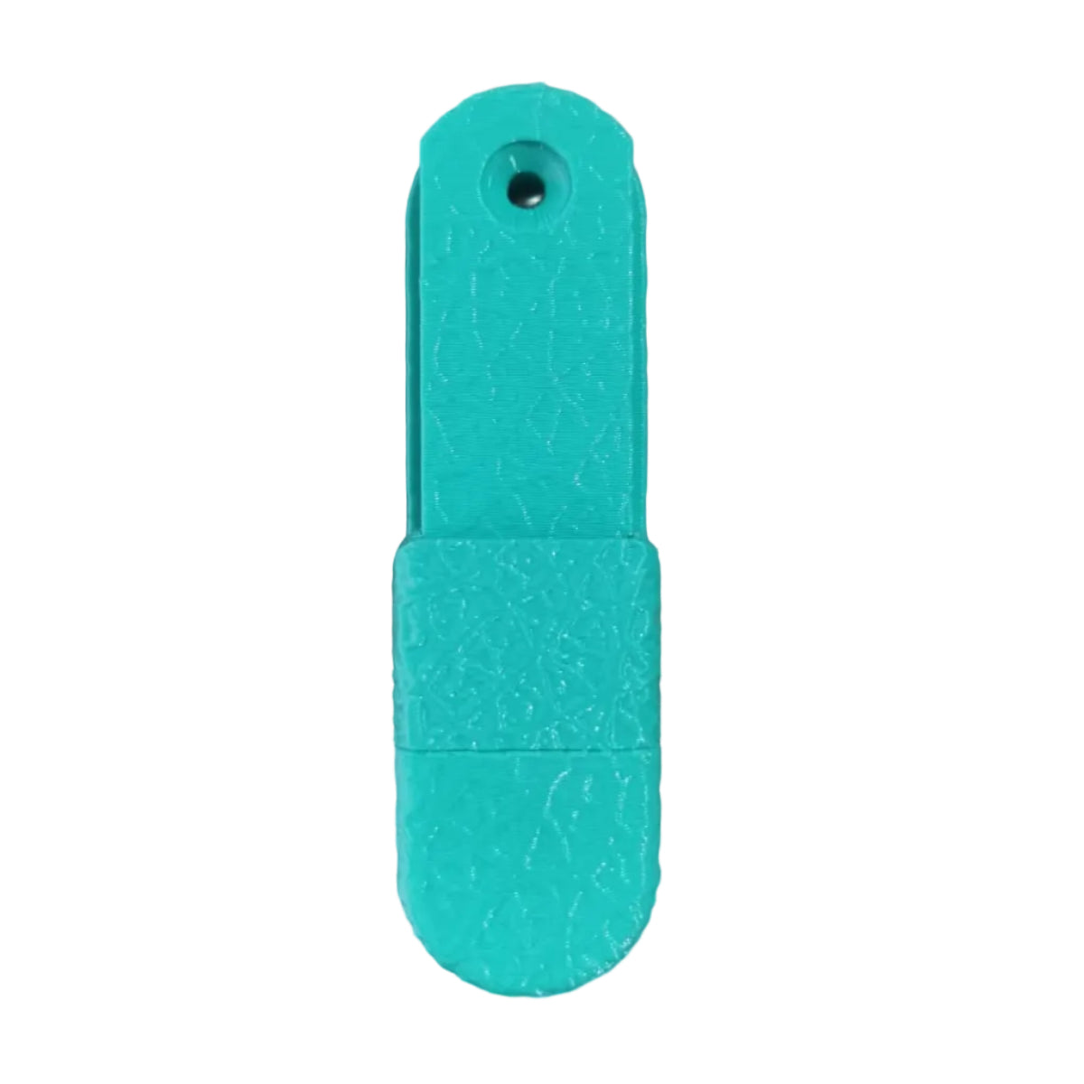 Mint Green plastic tool on a wooden surface