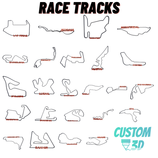 3D Printed F1 Race Track Collection