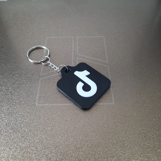 Front of Tiktok NFC keychain